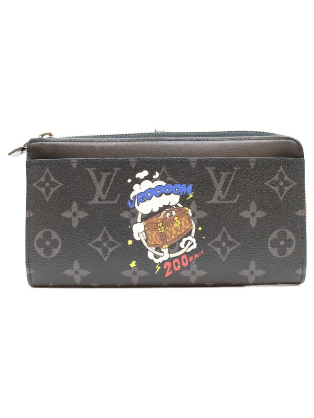 Louis Vuitton Black Monogram Eclipse Zippy Dragonne Wallet